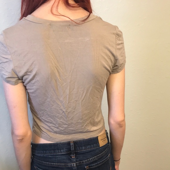 Tan Forever 21 Crop - Picture 3 of 3